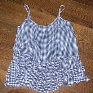 Plaid Blue Top